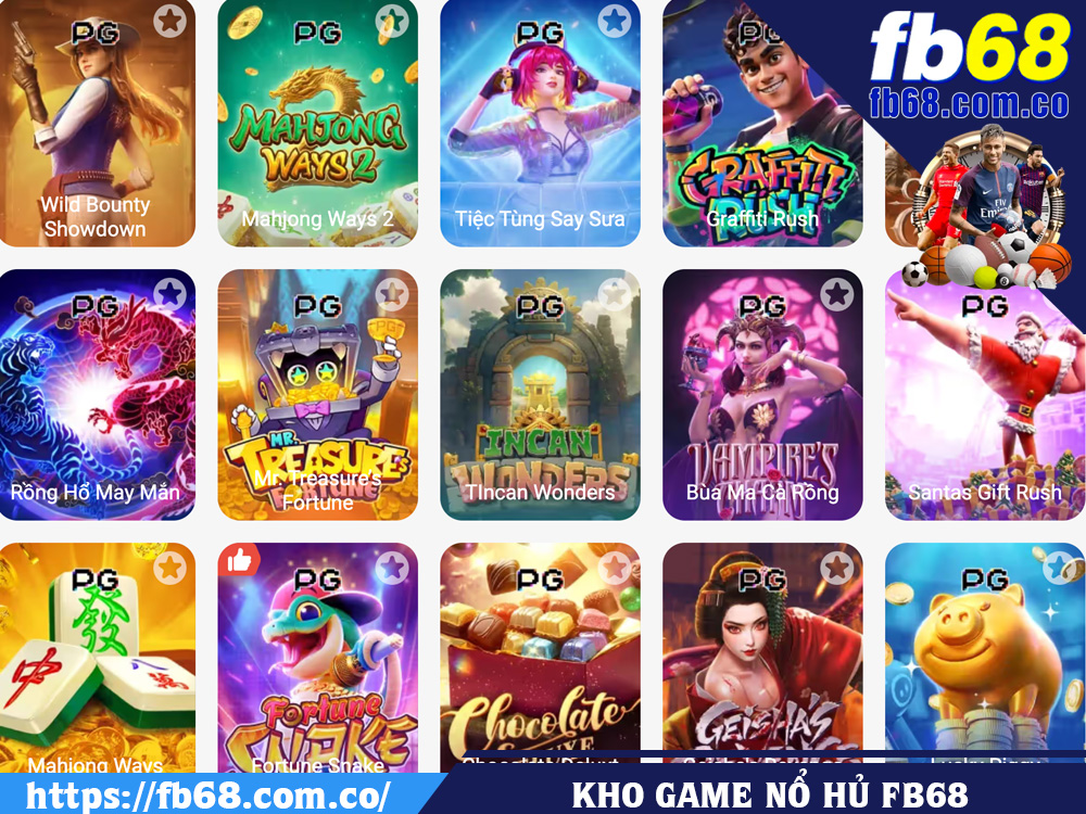 Game Nổ Hũ Tại FIVE88 Và FB68: Lựa Chọn Nào Hấp Dẫn Hơn Cho Người Chơi? 2 Kho game nổ hũ FB68 đa dạng hơn so với FIVE88