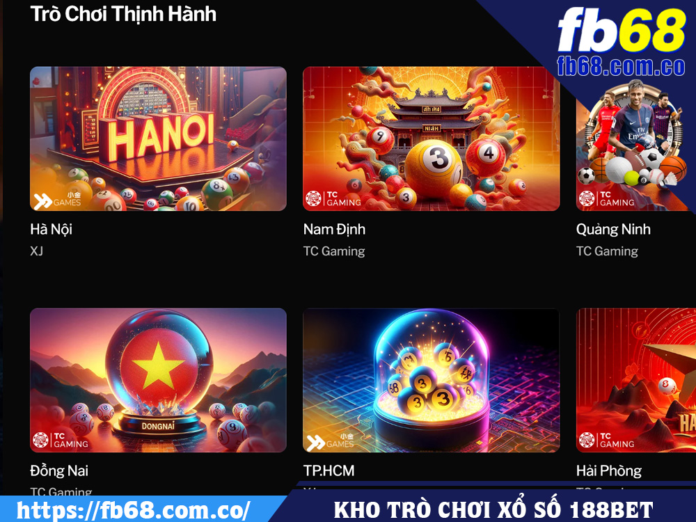 Kho trò chơi Xổ Số tại nhà cái 188BET