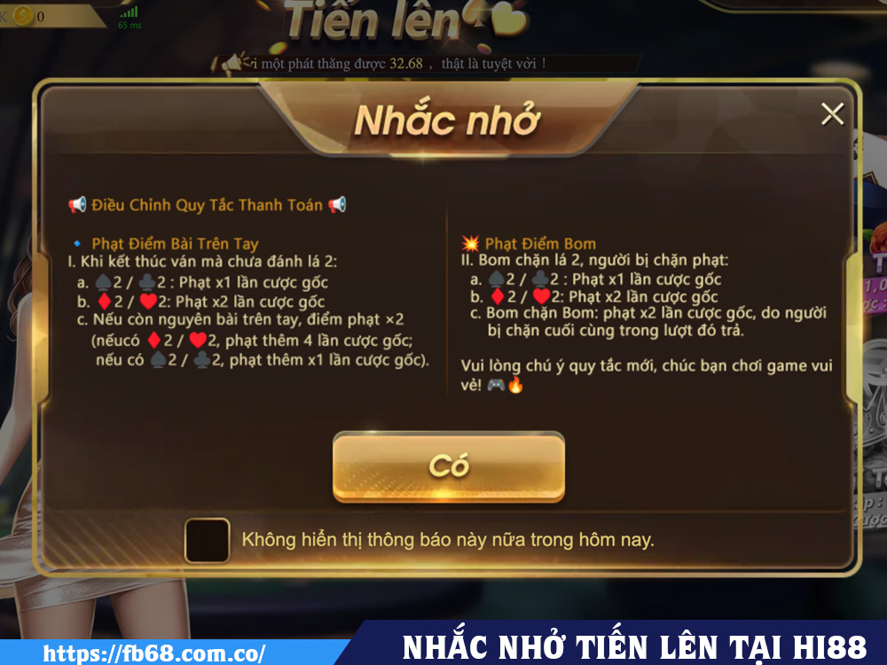 Tiến Lên Miền Nam Tại HI88 Và Nhà Cái FB68: Đâu Là Lựa Chọn Tối Ưu? 3 Nhắc nhở qui tắc và luật chơi tiến lên Miền Nam Hi88